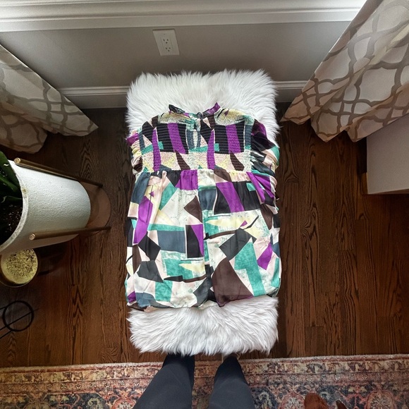 Promised Fun Orchid Purple Abstract Blouse - Picture 7 of 9